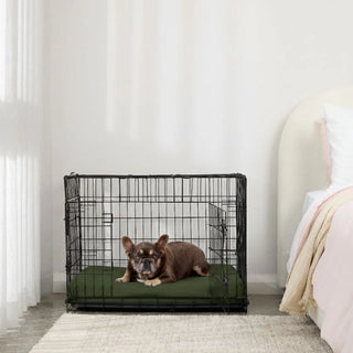 Crate Mat Cotton Fitted Sheet Quick Cover in Khaki Green