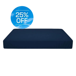 Crate Mat Cotton Fitted Sheet Quick Cover in Navy Blue