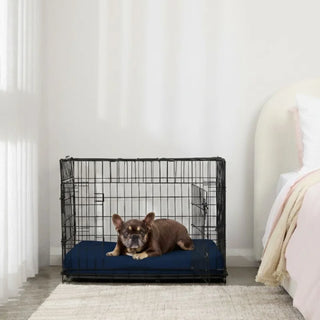 Crate Mat Cotton Fitted Sheet Quick Cover in Navy Blue