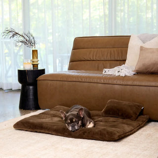 Faux Fur Lounger - Chocolate
