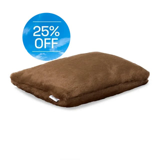 Faux Fur Pillow - Chocolate One Size