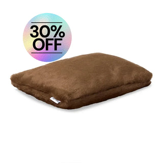 Faux Fur Pillowcase - Chocolate One Size