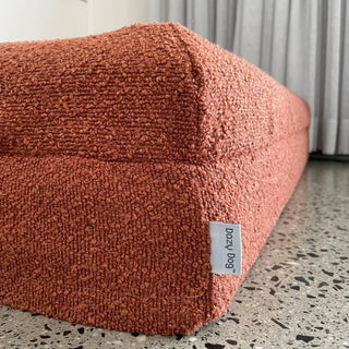 Memory Foam Dog Bed - Boucle Terracotta Bouclé