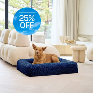 Memory Foam Dog Bed Noodle Midnight Blue Noodle