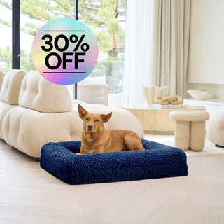 Memory Foam Dog Bed Noodle Midnight Blue Noodle