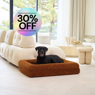 Memory Foam Dog Bed Noodle Rust Noodle