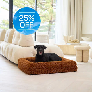 Memory Foam Dog Bed Noodle Rust Noodle