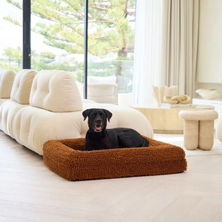 Memory Foam Dog Bed Noodle Rust Noodle