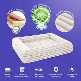 Memory Foam Dog Bed - Puffer Bone - Puffer
