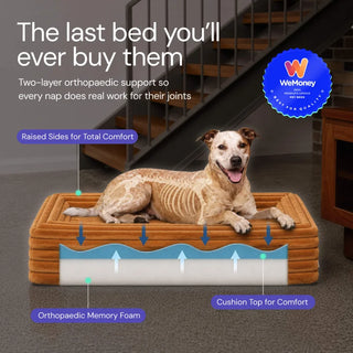 Memory Foam Dog Bed - Puffer Fern - Puffer
