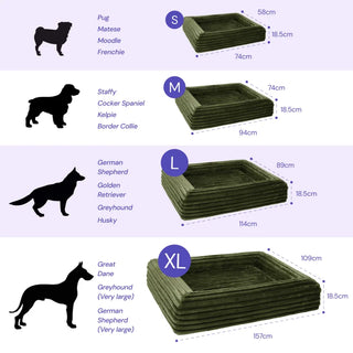 Memory Foam Dog Bed - Puffer Fern - Puffer