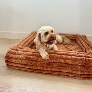 Memory Foam Dog Bed - Puffer Nutmeg Puffer