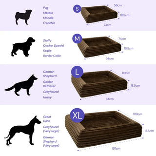 Memory Foam Dog Bed - Puffer Truffle - Puffer