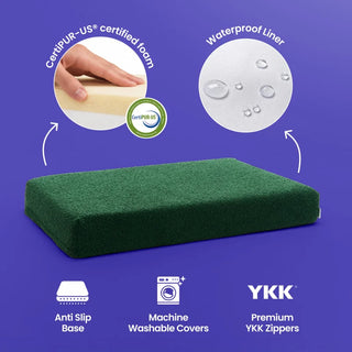 Orthopaedic Mattress - Bouclé Forest Green - Bouclé