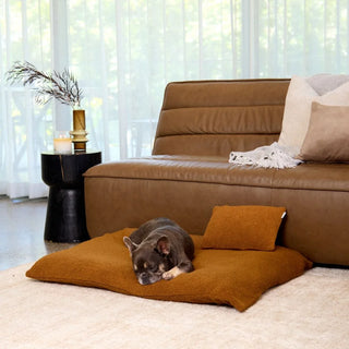 Polar Fleece Lounger Cover - Golden Brown