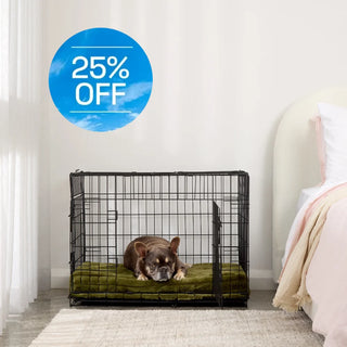 Puffer Green Orthopaedic Crate Mat For Dogs