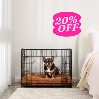 Puffer Brown Orthopaedic Crate Mat For Dogs