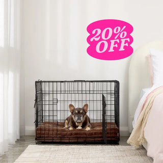 Puffer Brown Orthopaedic Crate Mat For Dogs