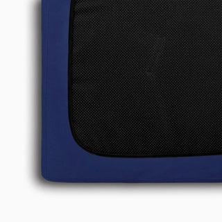 Rectangle Bed Cotton Fitted Sheet Quick Cover Elasticated Base in Navy Blue