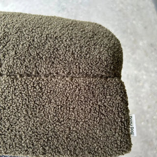 Memory Foam Dog Bed - Polar Fleece Olive Polar Fleece