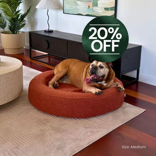 Round Quick Cover - Bouclé Terracotta Bouclé