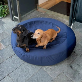 Round Quick Cover - Cotton Fitted Sheet Navy Round Quick Cover: Cotton Sheet