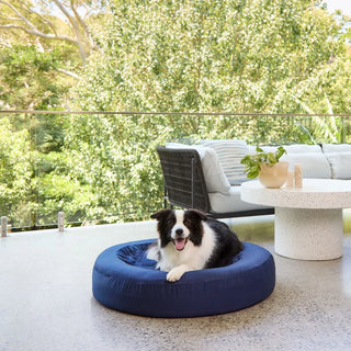 Round Quick Cover - Cotton Fitted Sheet Navy Round Quick Cover: Cotton Sheet